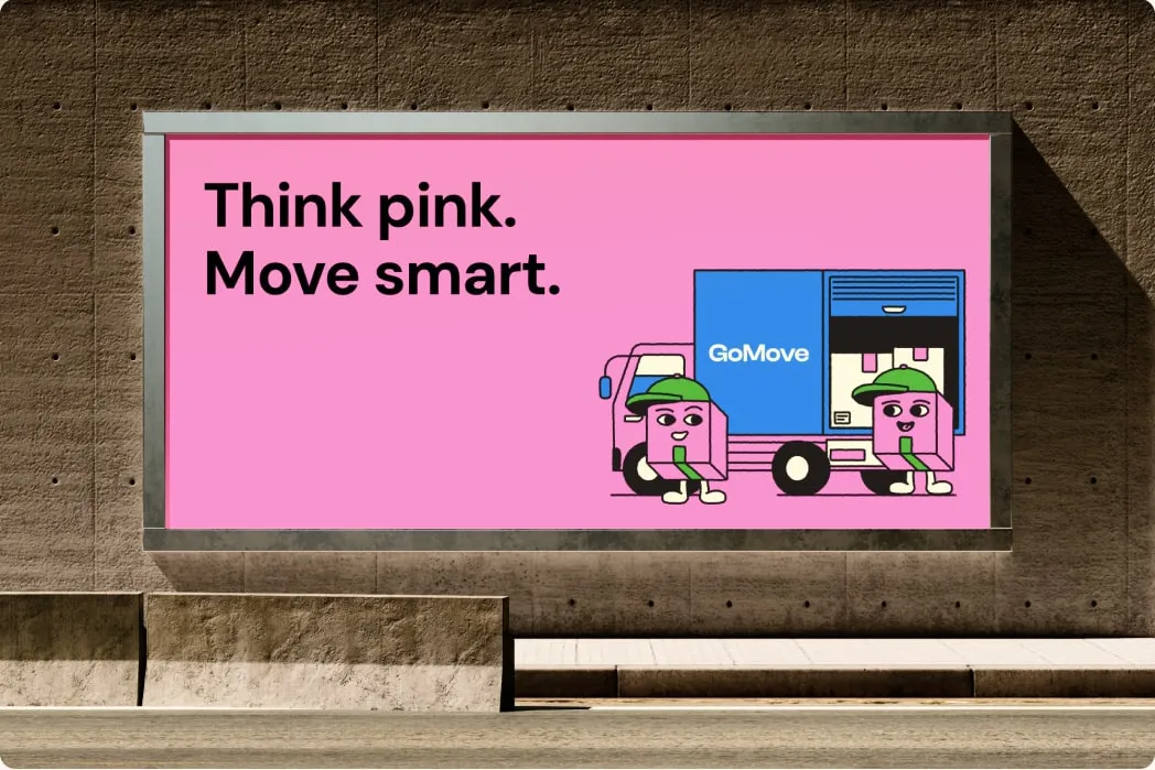 A GoMove billboard in situ