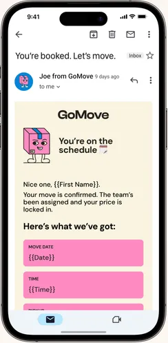 GoMove trigger email 1